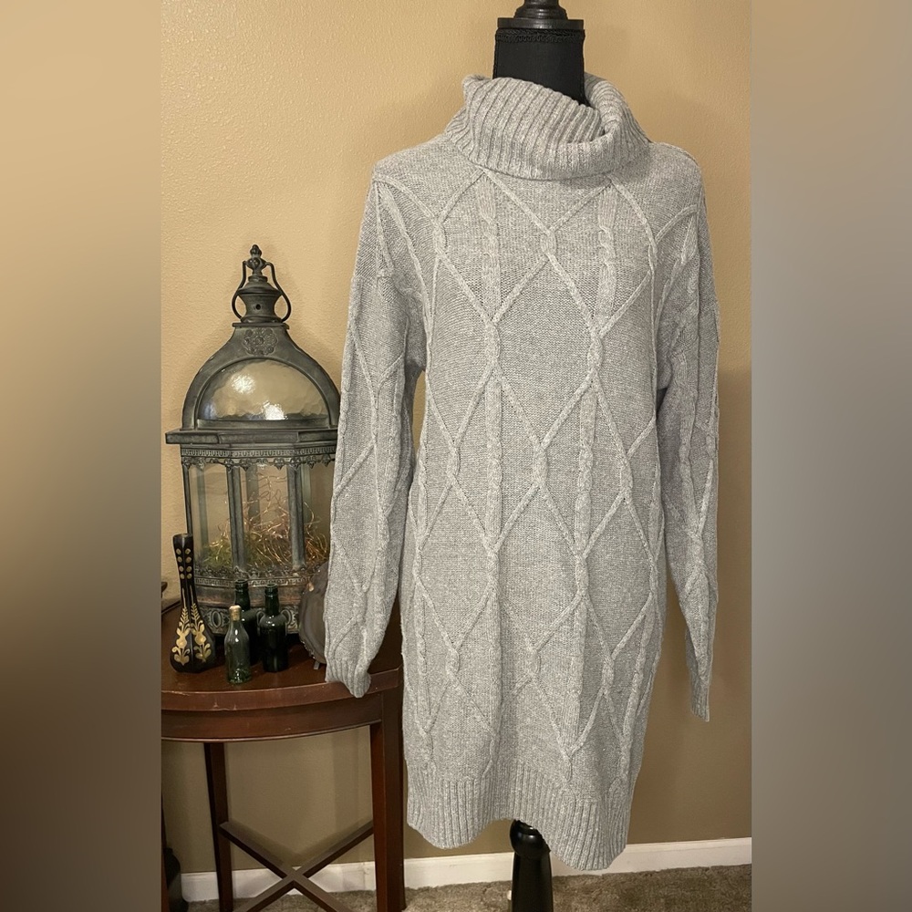 Hollister gray sweater dress